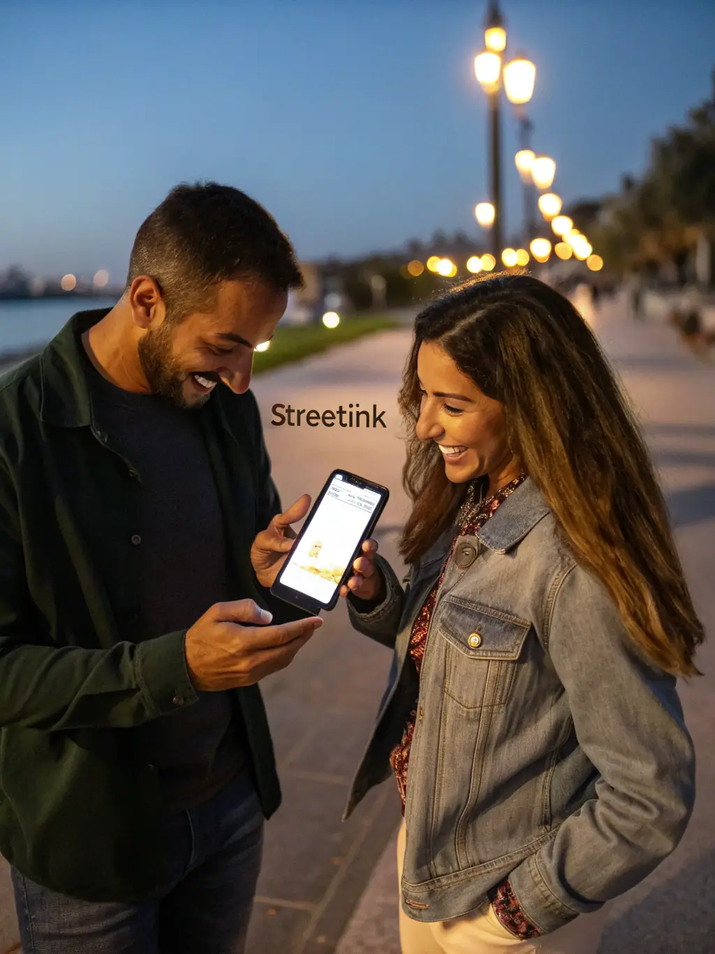 Two people from different countries connecting through SpeakSwap on their mobile phones, showcasing global communication.